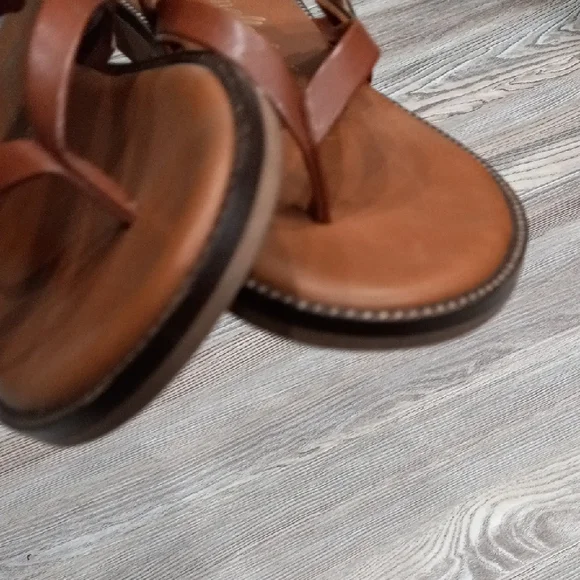 Toscanella Corinne Flat Sandal Women's Brown Sandals Size 9.5 - Picture 7 of 14
